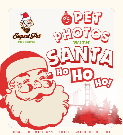 Pet Photos with Santa at Expert Pet San Francisco